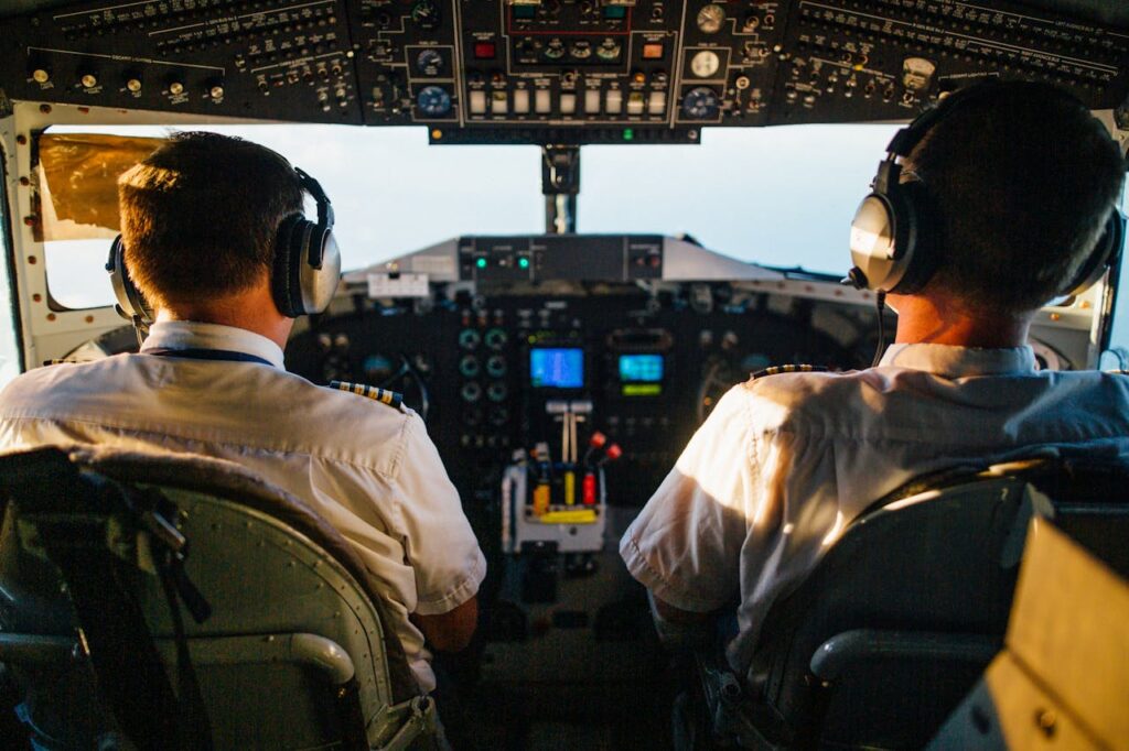 two-pilots-flying-an-airplane-2898316 Two Pilots Flying an Airplane